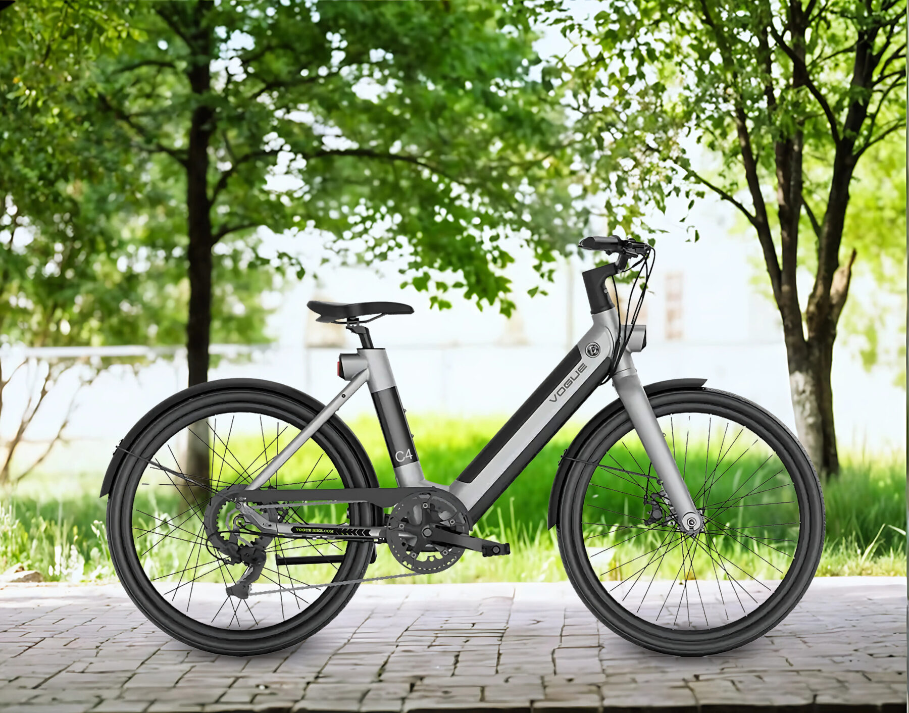 Vogue C4 e-bike met lage instap