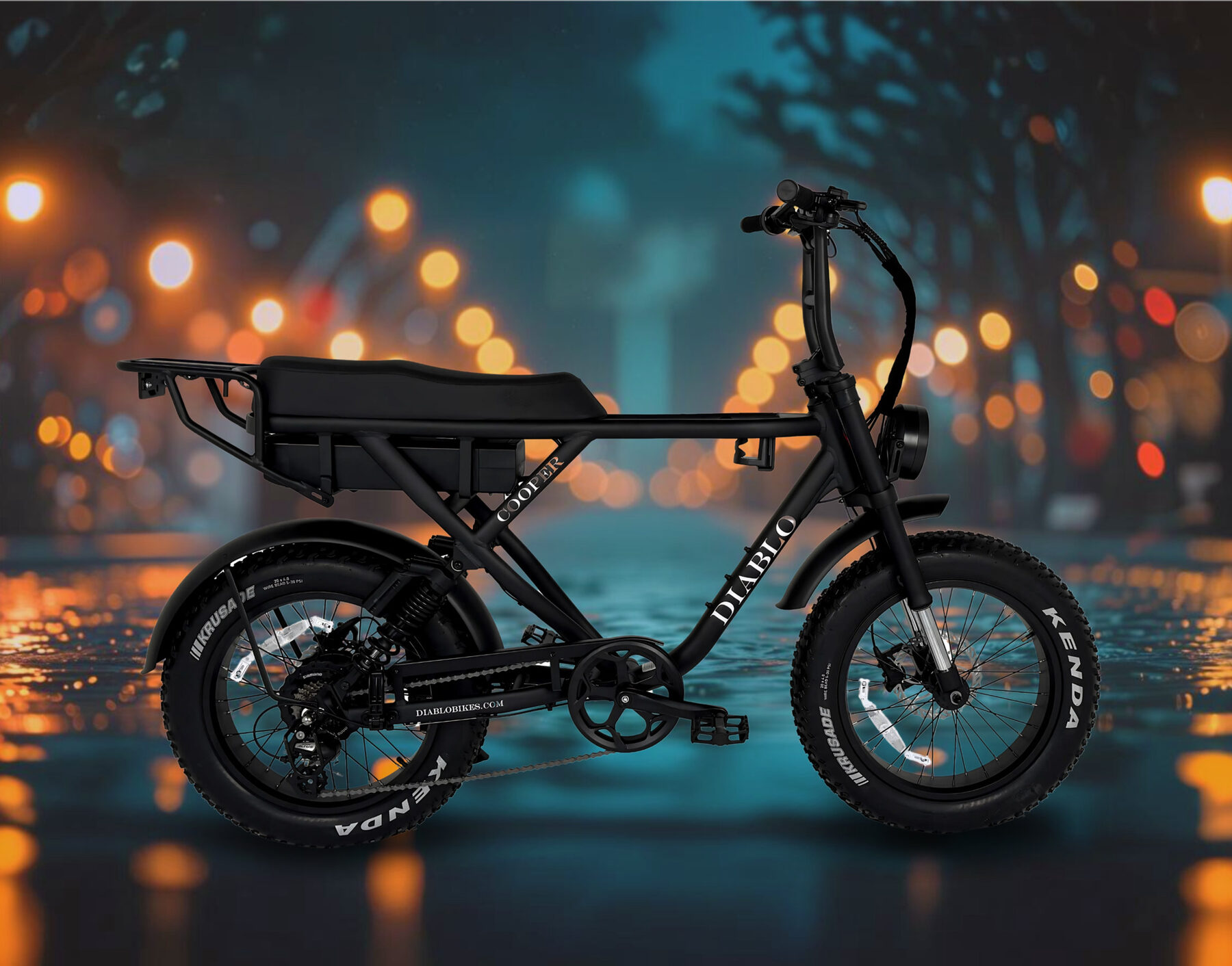 Diablo fatbike bij avondlicht